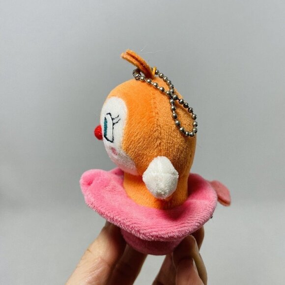Sega Toys Anpanman Dokinchan Plush Hang Chain 3” Doll Pink Anime Japan Animation - Picture 5 of 9
